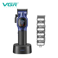VGR886C クロスボーダー電動液晶可変速バリカンプロフェッショナル高速ブラシレスモーター 9000RPM デジタルディスプレイバリカン