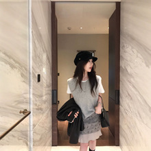 正奇特服饰/ 软糯亲肤背心女秋松弛风叠穿无袖针织上衣