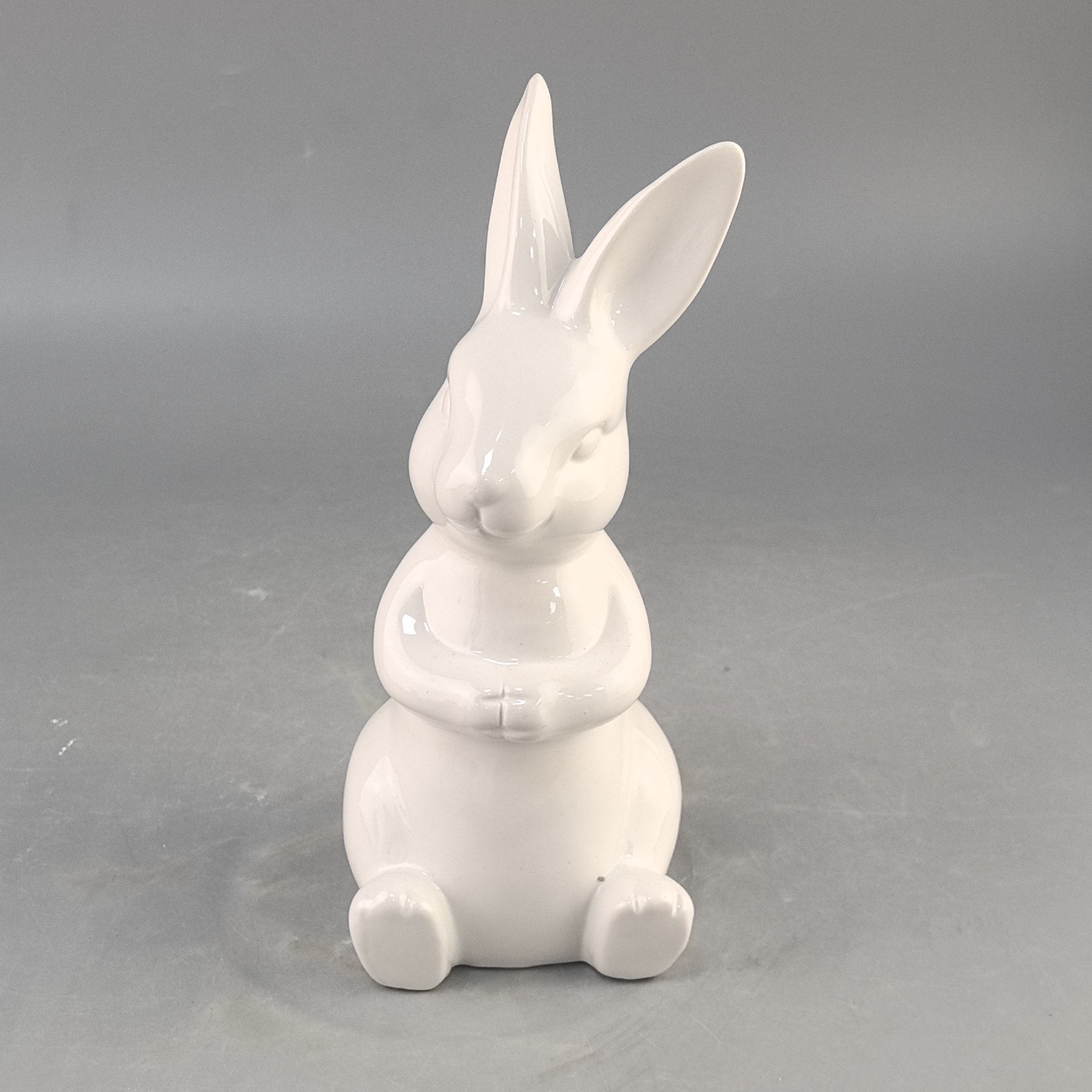 Cerámica de Pascua lindo conejo simple sala de estar blanca dormitorio escritorio animal Pascua decoración del hogar