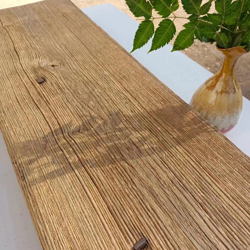 Old Elm Door Panel Weathered Large Board Old Wooden Board Household Old Desktop Board Solid Wood Old Door Board Tea Table Tea Table Board