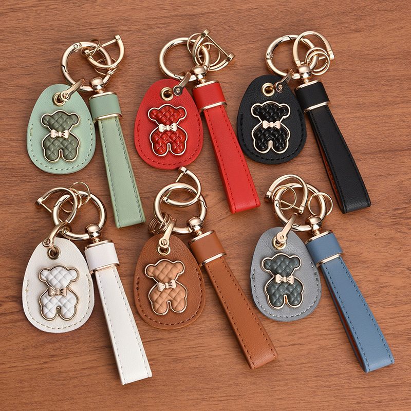Car Electric Car Motorcycle Keychain Mickey Bear Card Cover Access Card Water Drop Small Sensor Card Protective Cover