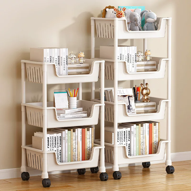 Bookshelf, toy, multilayer storage system, cart, simple bookcase