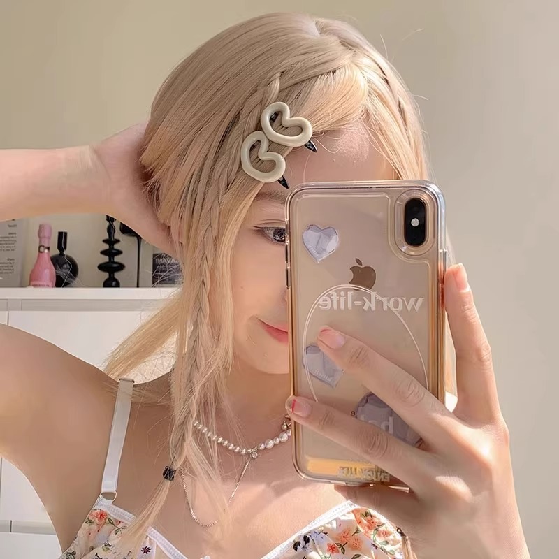 スイートガールインスタイル五芒星ブロークンヘア前髪クリップサイドラブスターサイドクリップ甘くてクールでかわいいヘアアクセサリー|undefined