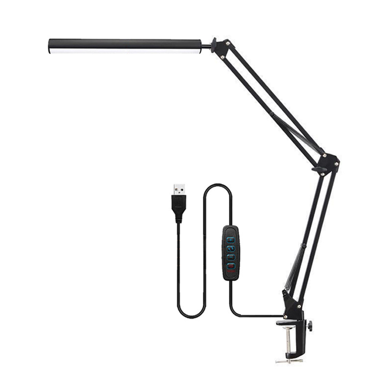 블랙 [알루미늄 클립 스타일] 눈 보호 책상 램프