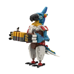 Moc: C7749 Z-E-L-D-A- Game Npc Cas and Accordion Type 763 Parts