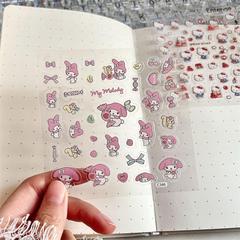 漫画日本サンリオ透明ステッカー diy ミックスハンドブック装飾防水ステッカーキュロミ素材ステッカー