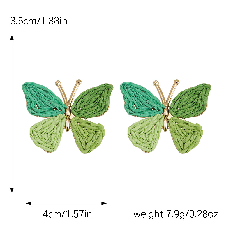 10g Weight 304 Stainless Steel Ear Needle Material Drop Earrings Classification 1 Pair Quantity Beach, Date, Tea Party Occasion raffia Material Heart Shape, Strawberry, Butterfly Pattern Women's Gender Bohemian Style 1 Pair Bohemian Heart Shape Strawberry Butterfly Raffia Drop Earrings 2