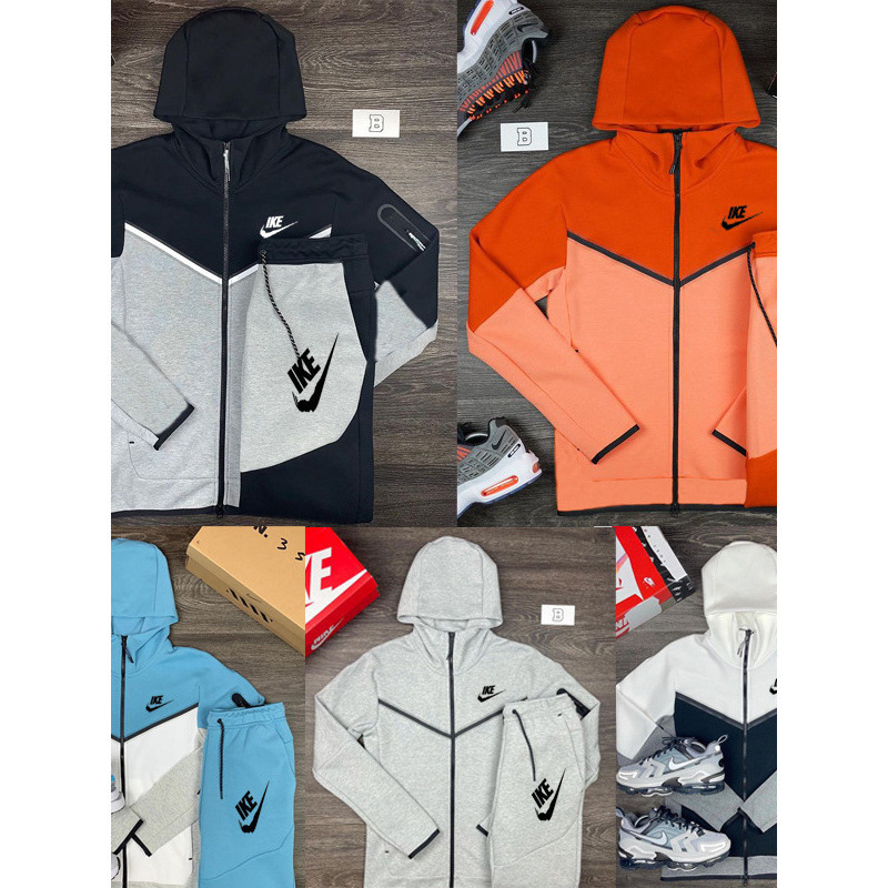 New cross-border spring and autumn hooded suits for men and women, NK sports casual suits, fashionable sports jackets and pants, trendy brand clothing New cross-border spring and autumn hooded suits for men and women, NK sports casual suits, fashionable sports jackets and pants, trendy brand clothing