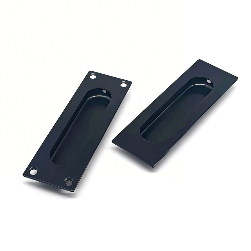 Cross-Border Stainless Steel Long Concealed Handle with Embedded Invisible Latch, Embedded Drawer Handle, Wardrobe Cabinet Door Handle