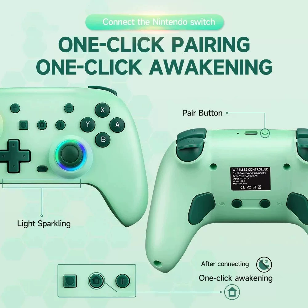 Applicable to Nintendo Switch Pro gamepad with RGB lighting Nintendo Switch controller