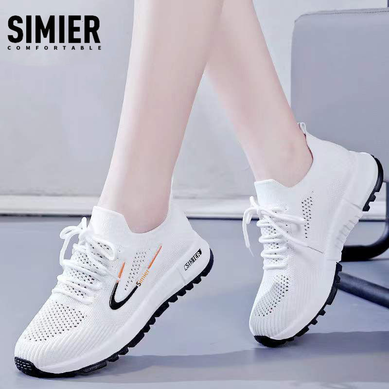 Special offer foreign trade summer breathable women's shoes flying woven mesh surface casual white shoes students ultra light soft bottom running sneaker Special offer foreign trade summer breathable women's shoes flying woven mesh surface casual white shoes students ultra light soft bottom running sneaker