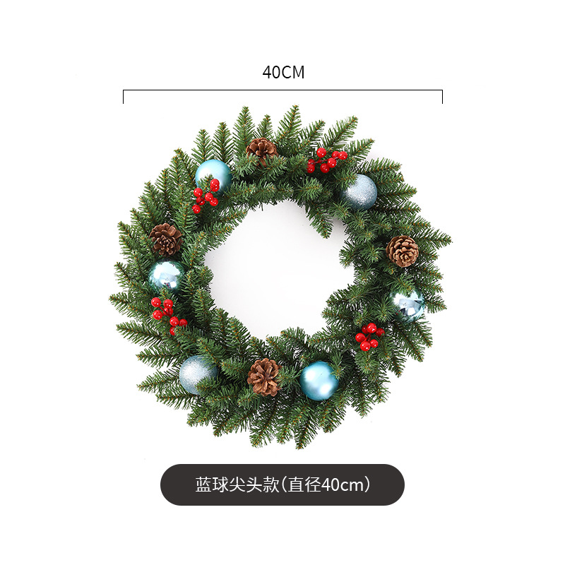 Navidad guirnalda 30/40/50/60cm árbol de Navidad Festival decoración regalo creativo decoración colgante diseño de la escena de la decoración