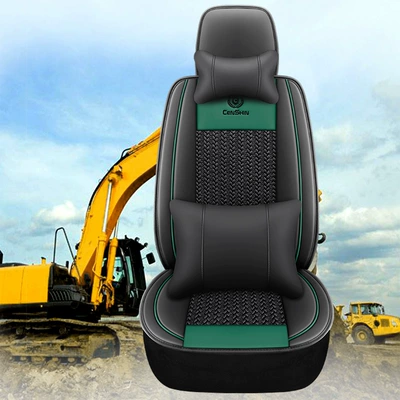 Universal seat cover: Liugong, Small Excavator Seat Cushion - green-deluxe-edition-order-remarks-model-number