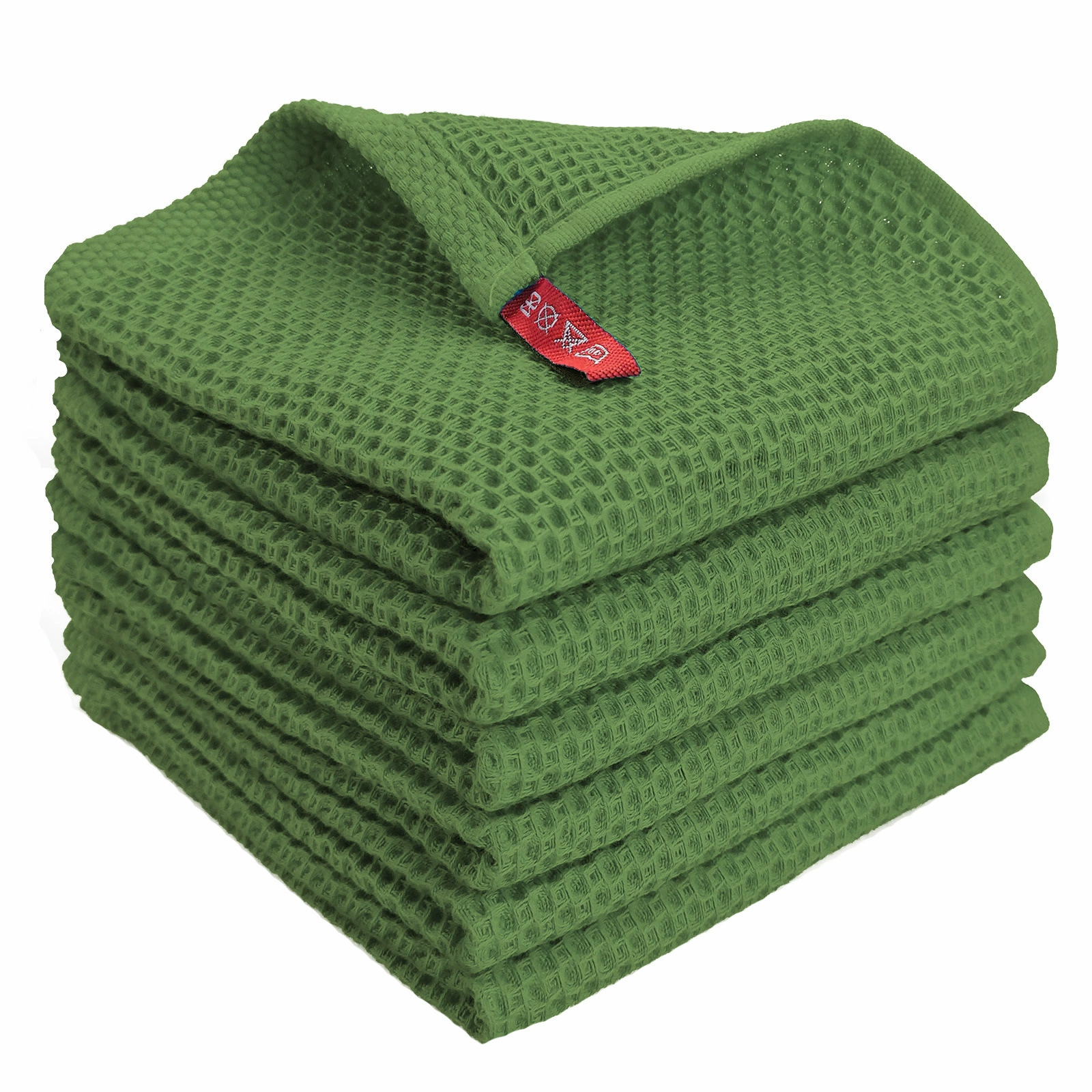 Cotton honeycomb water absorption and thickened rags, kitchen cleaning dishes, towels Baishi cloth square towel, pineapple grid