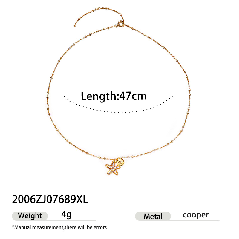 Moda clásica verano brisa marina personalidad colgante colorido collar con cuentas simple nicho viajero sensación de alto nivel estilo caliente mujer