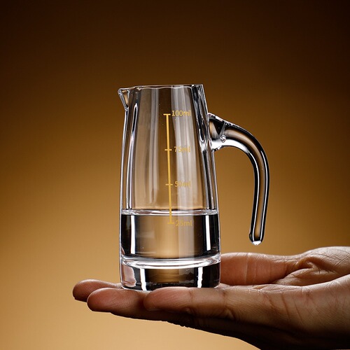 Baer crystal wine dispenser wholesale 100m wine measuring device Zhiling wine dispenser household commercial glass wine set