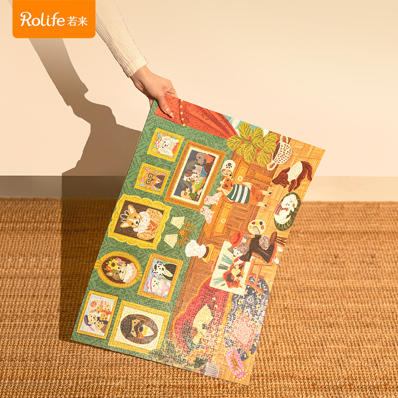 Rollife Ruo Lai Mil piezas de juguetes de rompecabezas 1000 piezas de miles de piezas de juguetes hechos a mano para niños planos para adultos