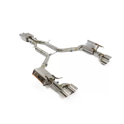 Cat-back exhaust stainless steel pipe for Mercedes-Benz C63 W204 with valve muffler (Exhaust pipe)
