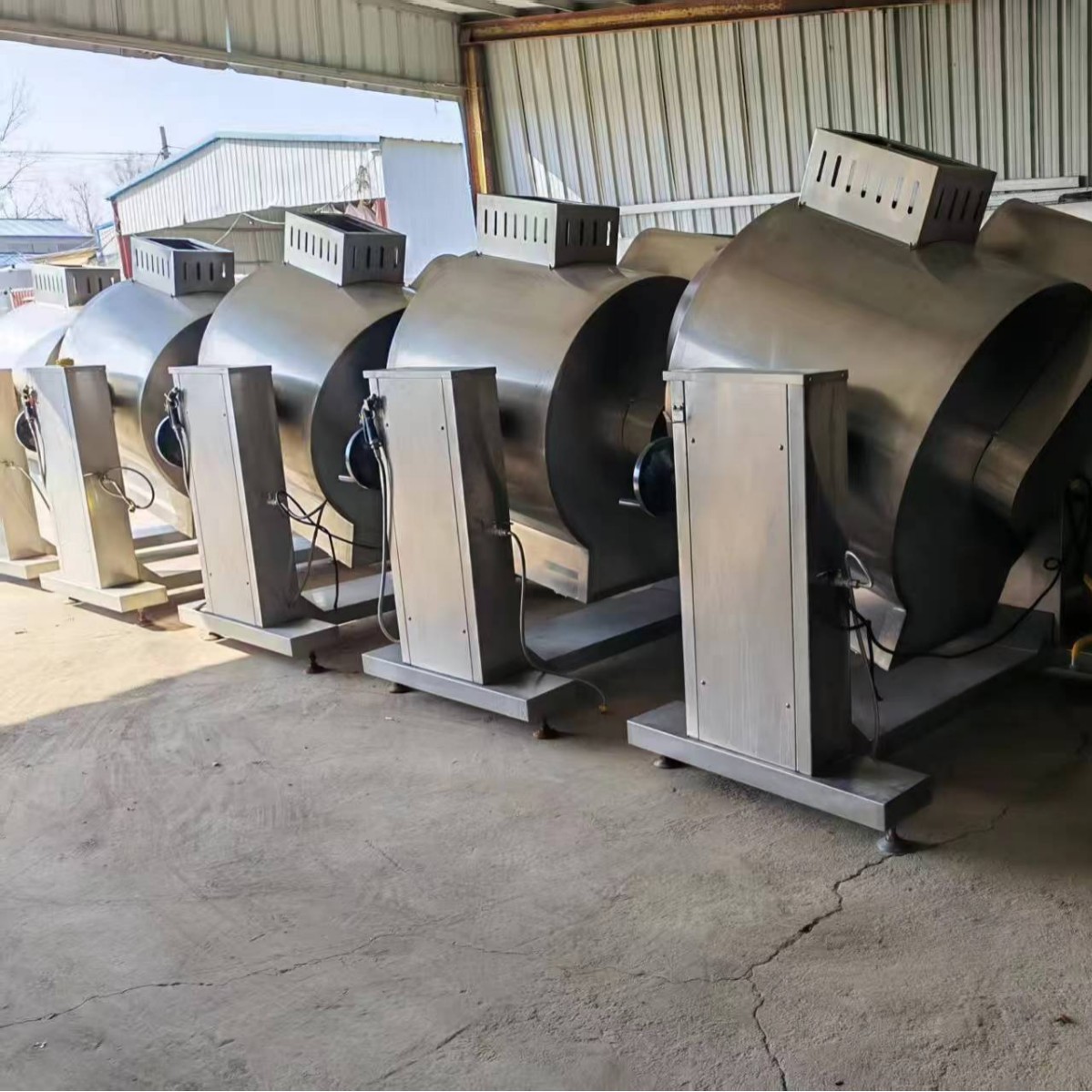 回收二手食品饮料加工及餐饮行业商用炒菜机多功能旋转炒菜机