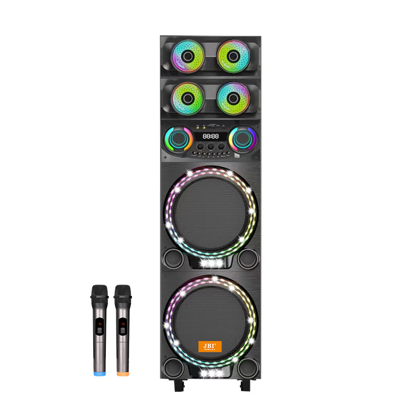 JBI - 1217 altavoz de fiesta LED madera alta potencia altavoz de sonido al aire libre