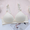 Comfortable summer colored wireless bra for breastfeeding for pregnant, front lock