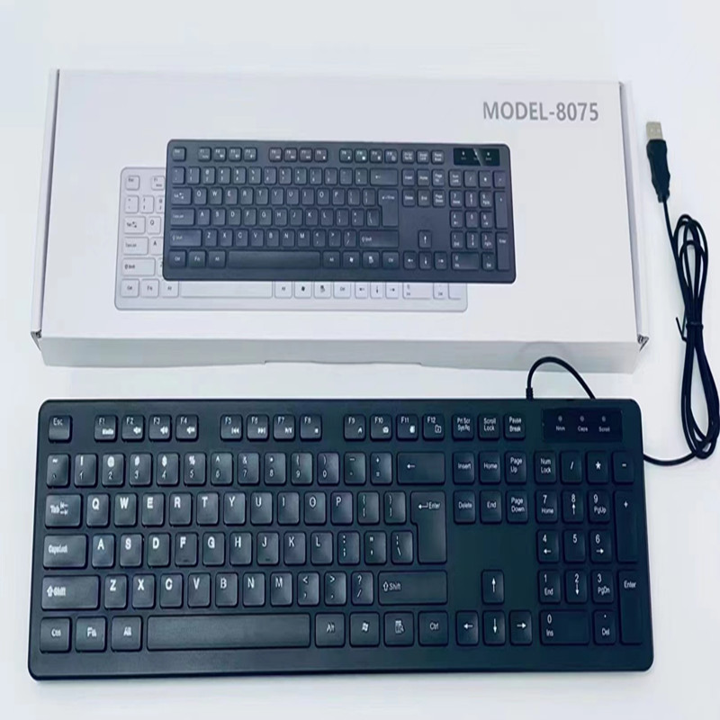 For 8075 wired keyboard USB jack laptop desktop computer keyboard Office Home Multimedia Keyboard For 8075 wired keyboard USB jack laptop desktop computer keyboard Office Home Multimedia Keyboard