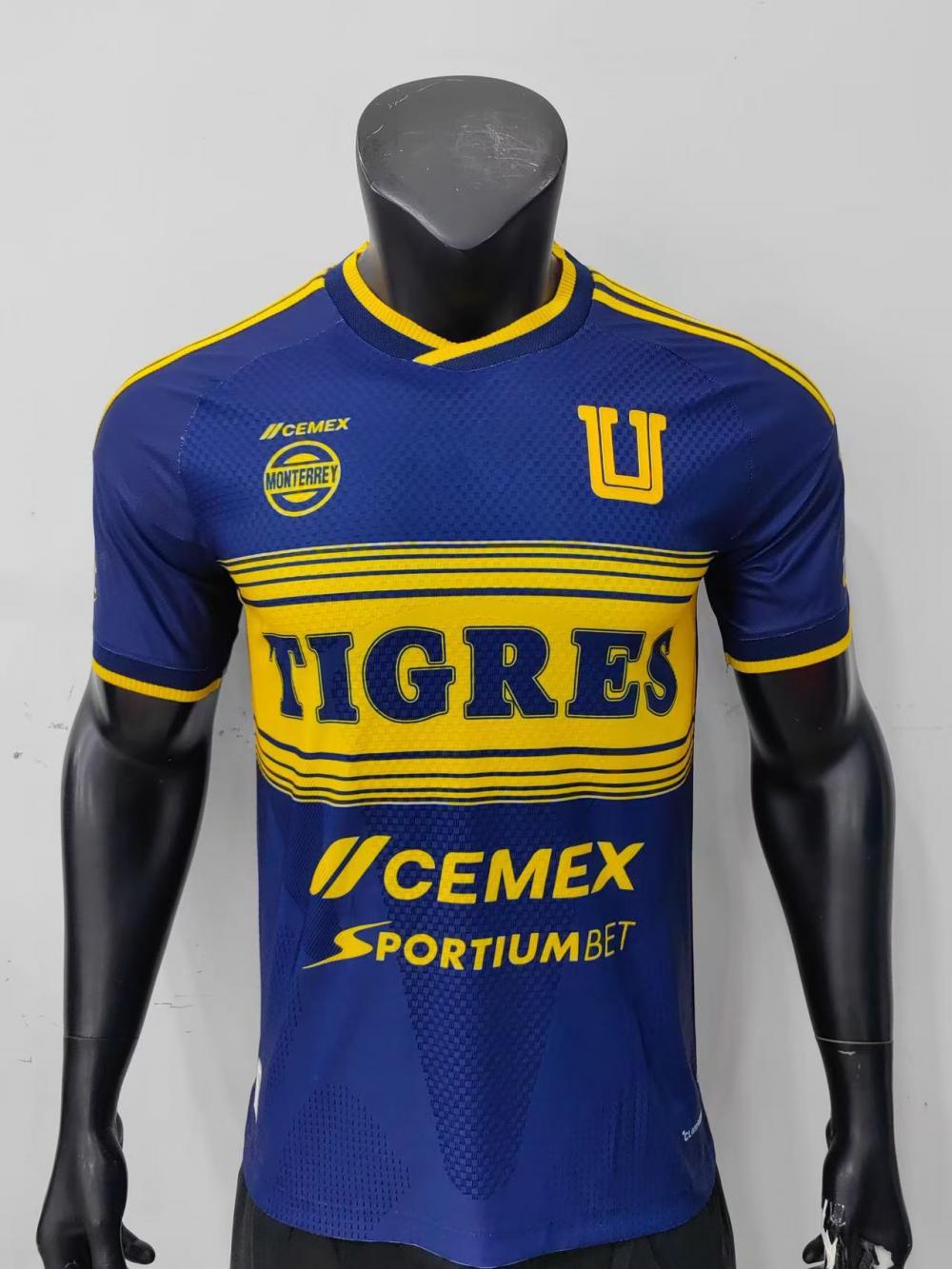 adidas x Tigres UANL Retro 1981/82 Away Player Version Jersey Blue/Yellow