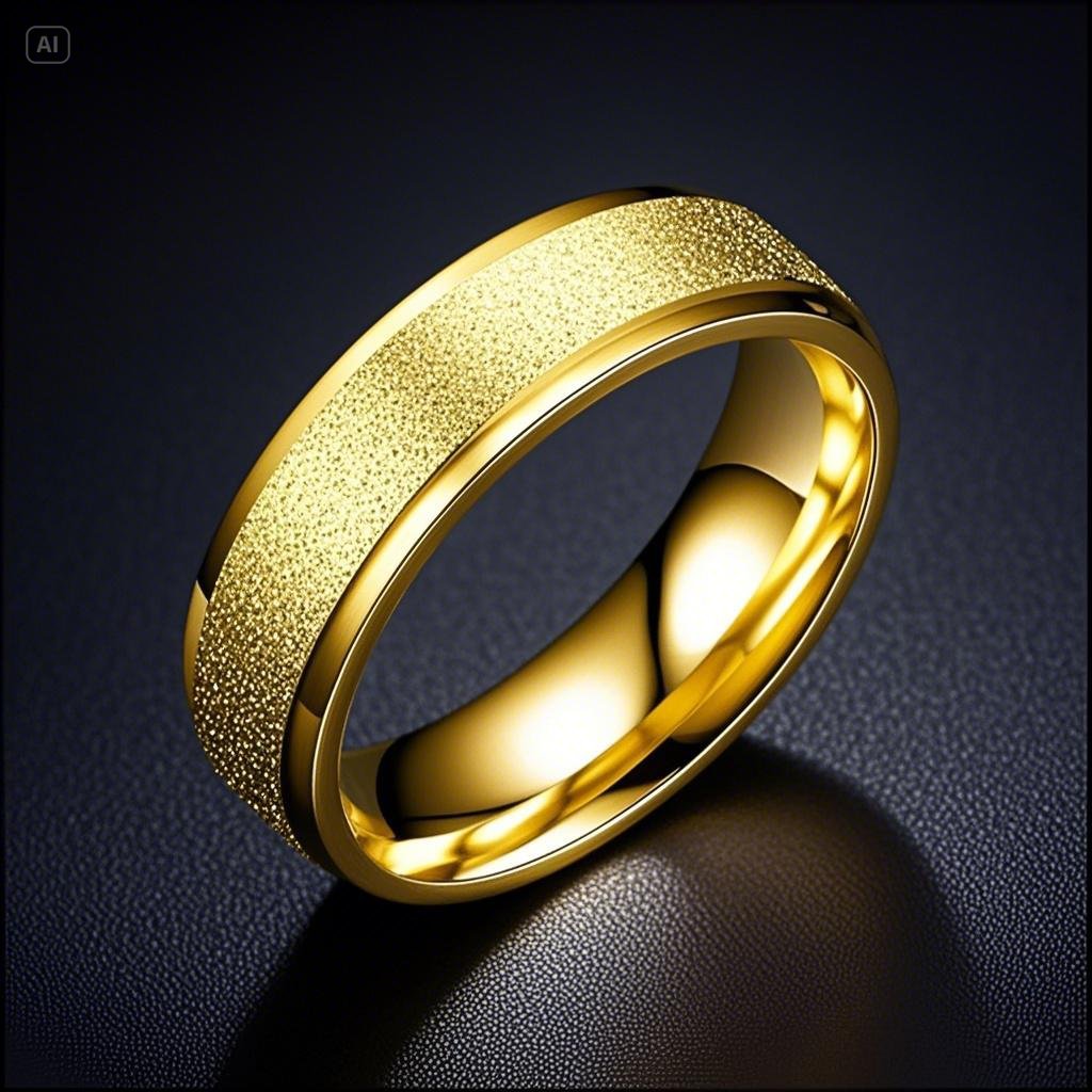 Titanium Steel Ring Women's Light Luxury Niche High-end Light Luxury ins Women's Frosted Ring Stainless Steel Jewelry