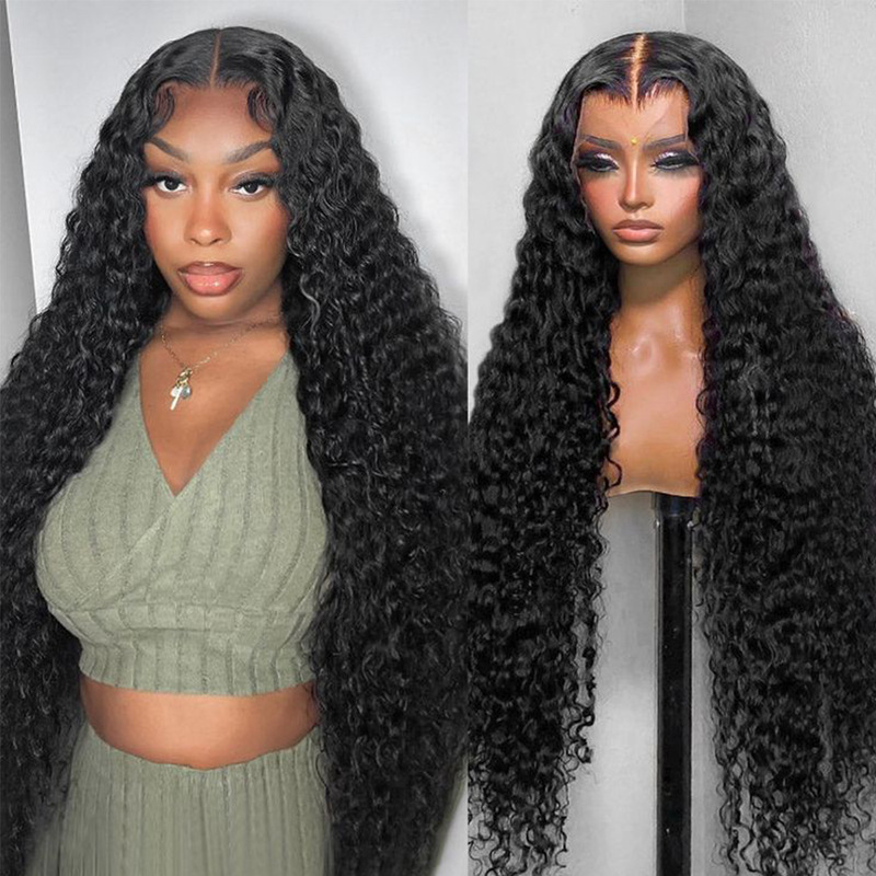Brazil Real Hair 13*4 Front Lace Headgear Curly human hair lace Front wigs 12A