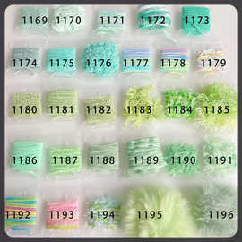 浅绿系手混线小样藏族脏鞭发绳文玩头饰原创辅料DIY配件迷你线板