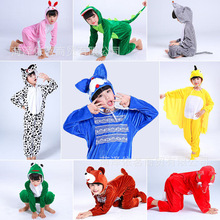 节日儿童动物演出服装小老鼠小兔子蜜蜂恐龙狮子小鸟表演衣服卡通