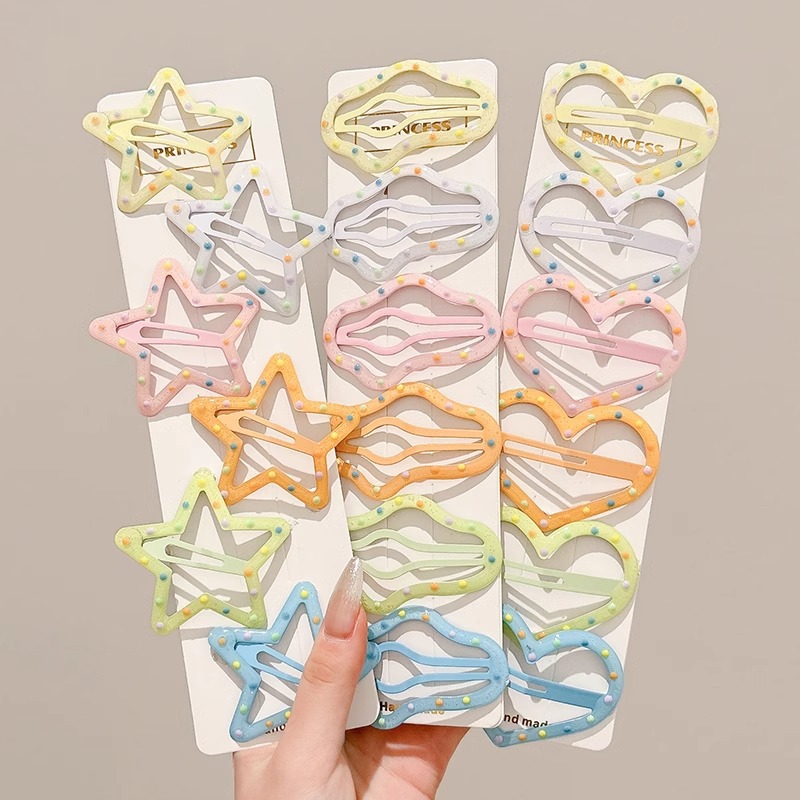 Horquilla de nube de dopamina para niños, clip de flequillo lindo para niñas, tocado, cabello roto en la parte posterior de la cabeza, horquilla de clip bb de una palabra