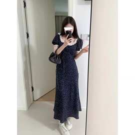 法式高级感夏季波点连衣裙子女2026新款夏季海边度假大方得体长裙