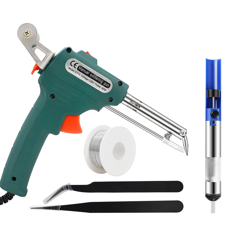 Venta caliente transfronteriza pistola de soldadura de mano de temperatura constante 60W tipo de calentamiento externo soldadura manual soldador eléctrico fábrica de pistola de soldadura automática
