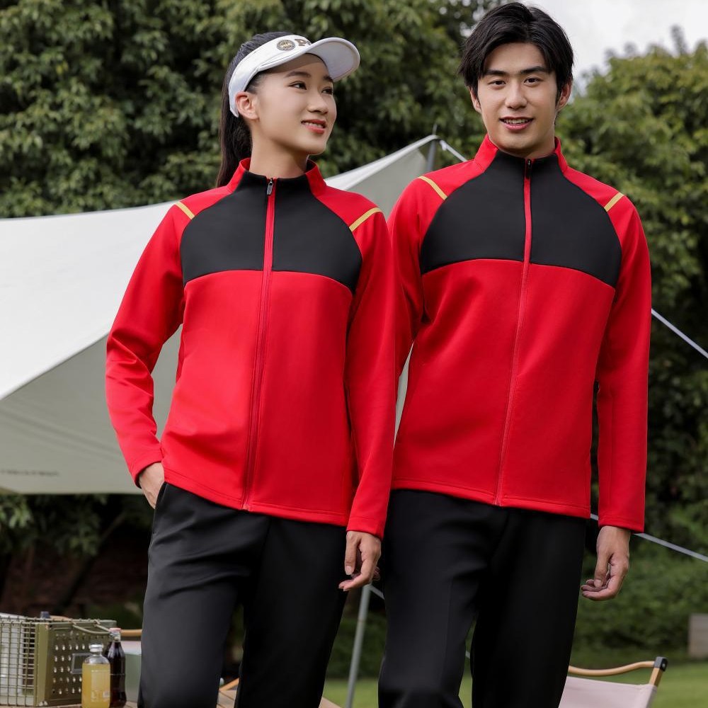 Nuevo otoño y invierno para hombres y mujeres al aire libre color rápido secado para hombres y mujeres ciclismo cremallera de manga larga para correr se puede imprimir log