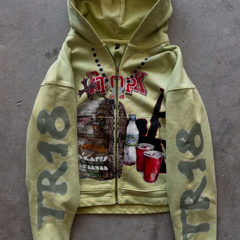 European and American Cross-Border Cool Youthful Hooded Long-Sleeved Zipper Sweatshirt for Men and Women, Same Style Sweatshirt Cardigan Top Hoodie European and American Cross-Border Cool Youthful Hooded Long-Sleeved Zipper Sweatshirt for Men and Women, Same Style Sweatshirt Cardigan Top Hoodie