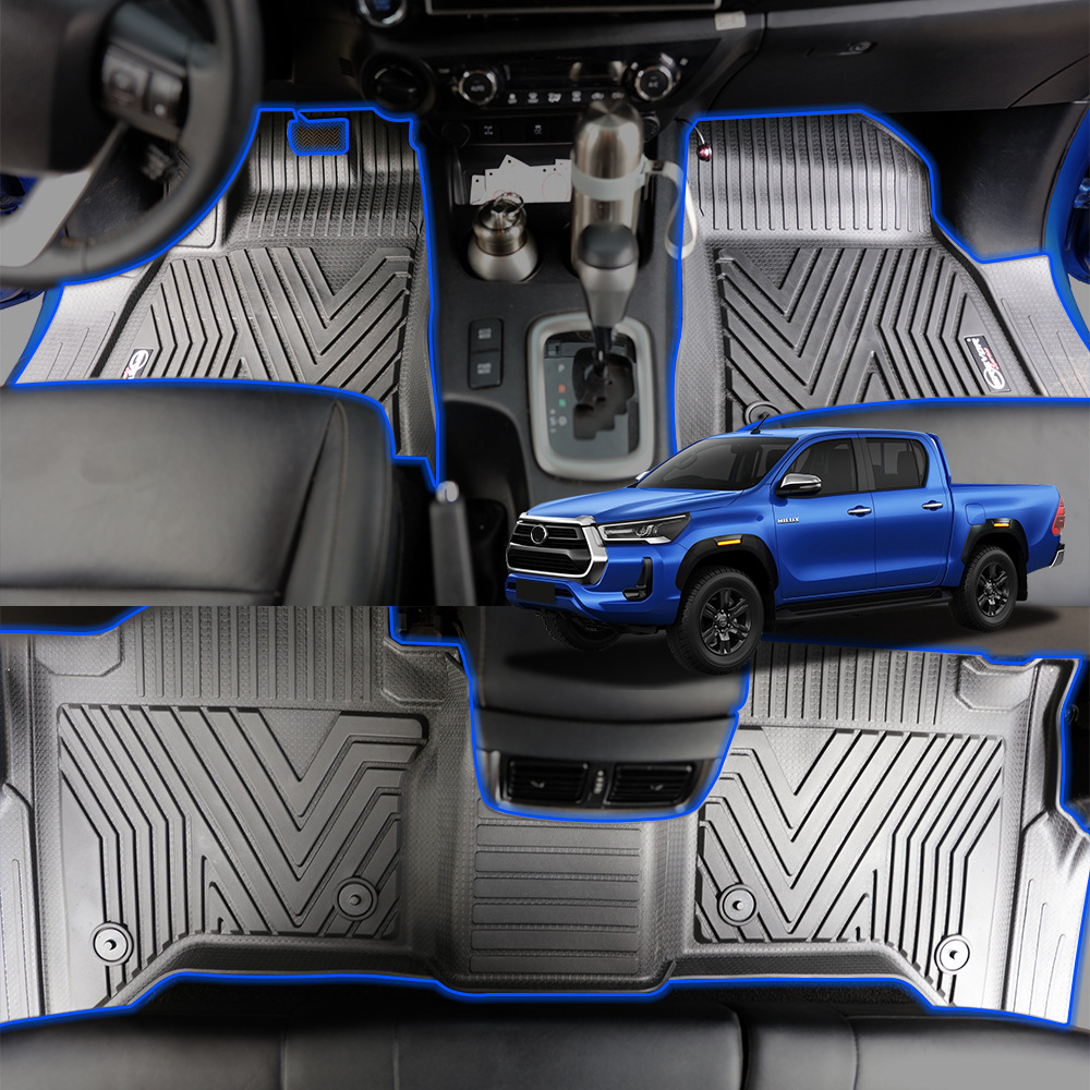 Txinrui es adecuado para Toyota Hailax Hilux almohadilla de pie de tpe completa almohadilla de coche antideslizante completamente envolvente para coche especial