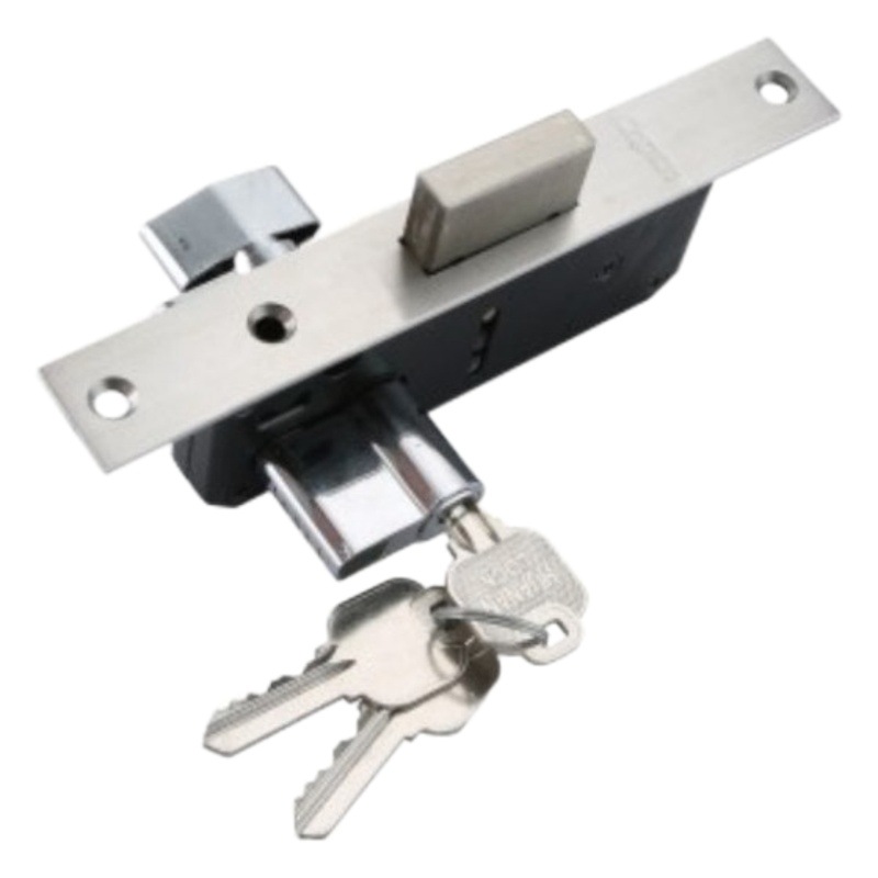 Venta Directa DE LA Fábrica del sur de China Capitán 30D solo agujero cuerpo de la cerradura Puerta de aleación de aluminio puerta plana sola lengua cuerpo cerradura de piso borde estrecho