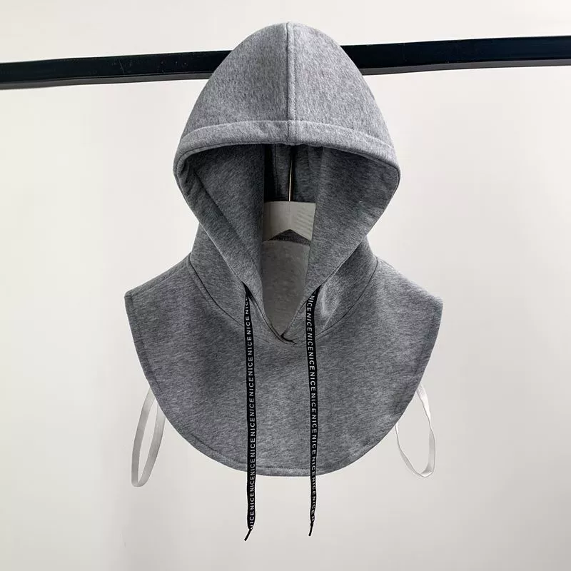 Hat, sweatshirt, warm false collar with hood, jacket, removable set