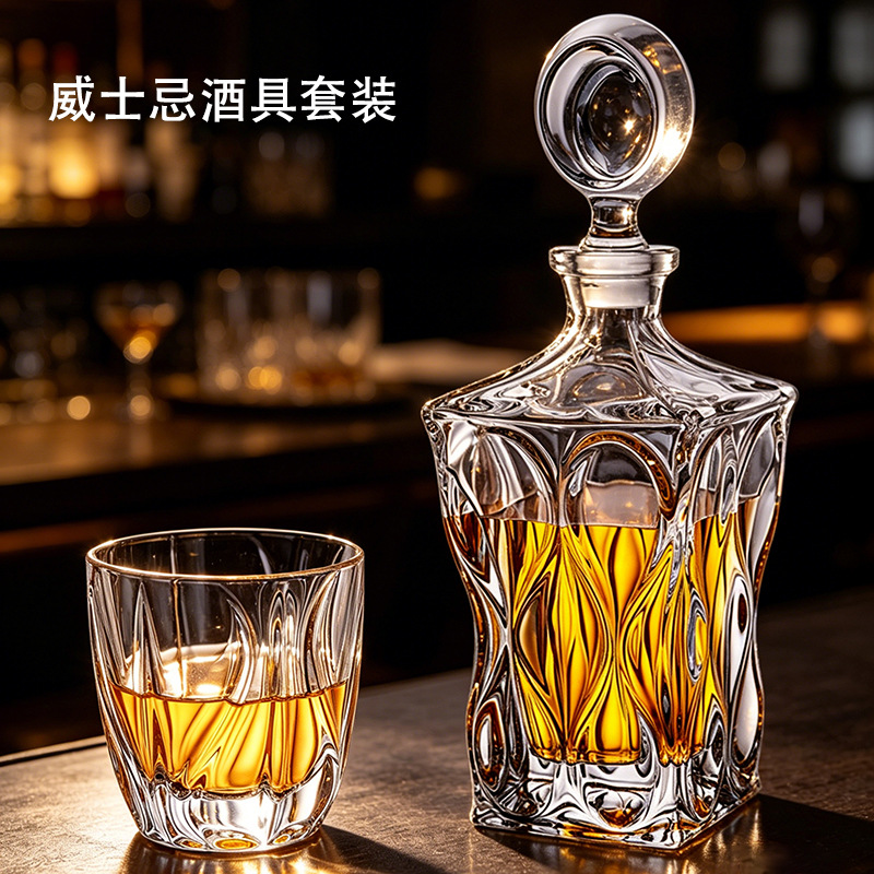 Taza de cristal de importación checa taza de whisky de alta gama ligeramente lujoso barril de vino doméstico taza de vino al por mayor personalizada image 2