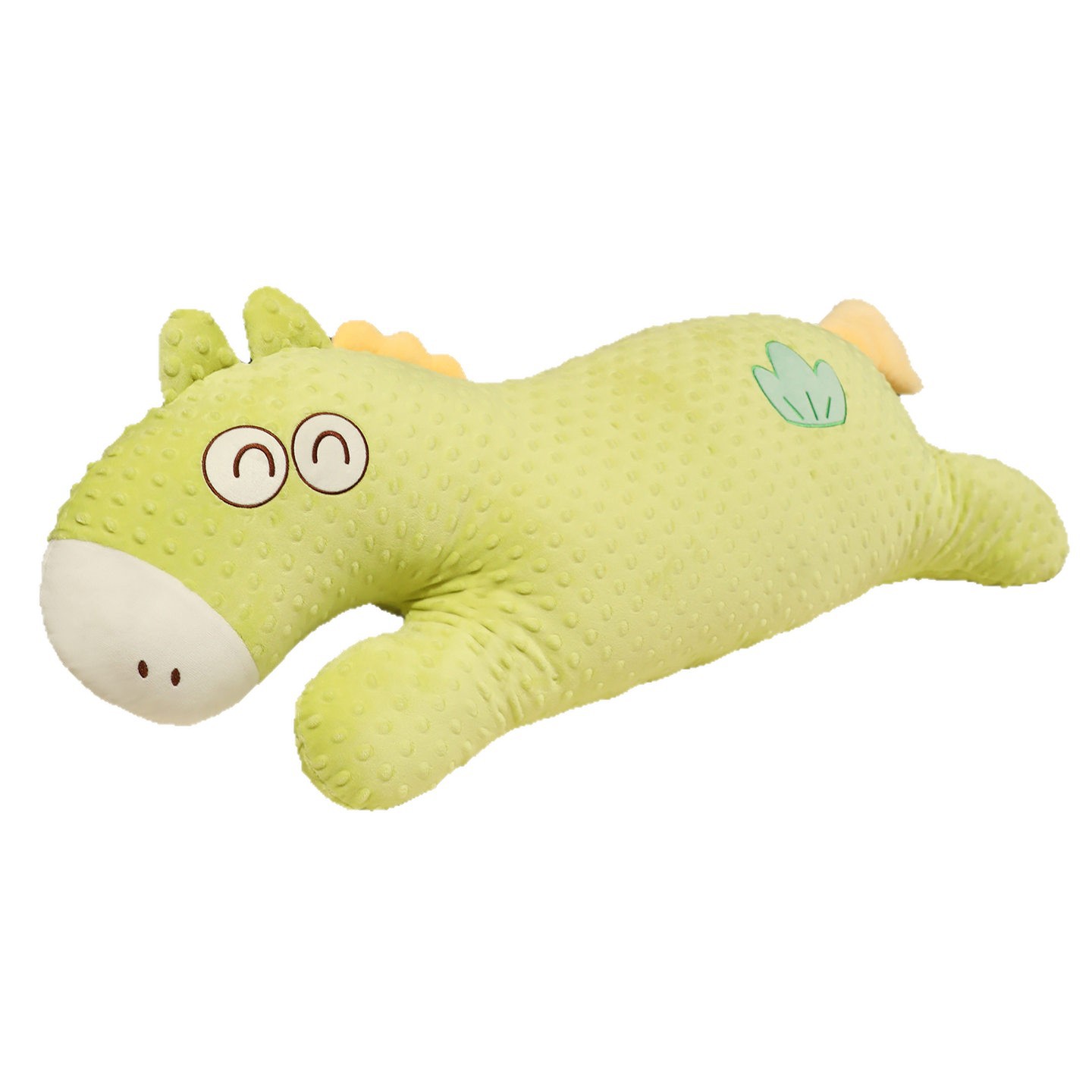 Verano lindos cojines de peluche de dibujos animados frijoles de peluche caballo almohada larga niñas piernas para dormir en la cama al por mayor lindo