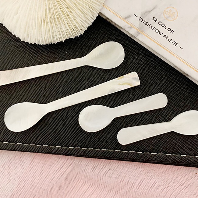 Source Factory Natural Shell Spoon High-End Beauty Caviar Coffee Dessert Ice Cream Mask Shell Spoon Source Factory Natural Shell Spoon High-End Beauty Caviar Coffee Dessert Ice Cream Mask Shell Spoon