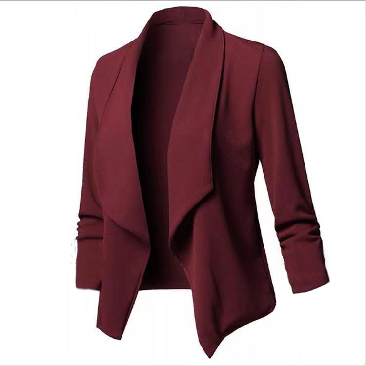 Blazer versatile taglio slim maniche lunghe con colletto_voghion.com