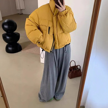 棉服女短款2025新款韩版立领简约加厚小个子洋气面包服外套潮