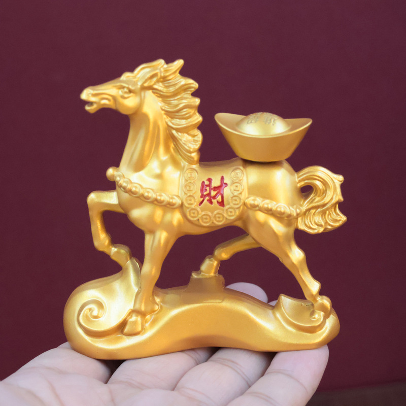 軽くて豪華なモダンな馬の装飾品、すぐに金持ちになる装飾品、すぐに金持ちになる装飾品、ワインキャビネット、リビングルーム、家の装飾工芸品|undefined