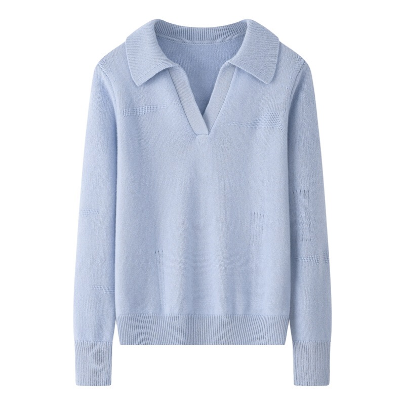 100 pure cashmere padded lapel POLO temperament commuter pullover sweater warm plus size intellectual cashmere sweater women 100 pure cashmere padded lapel POLO temperament commuter pullover sweater warm plus size intellectual cashmere sweater women