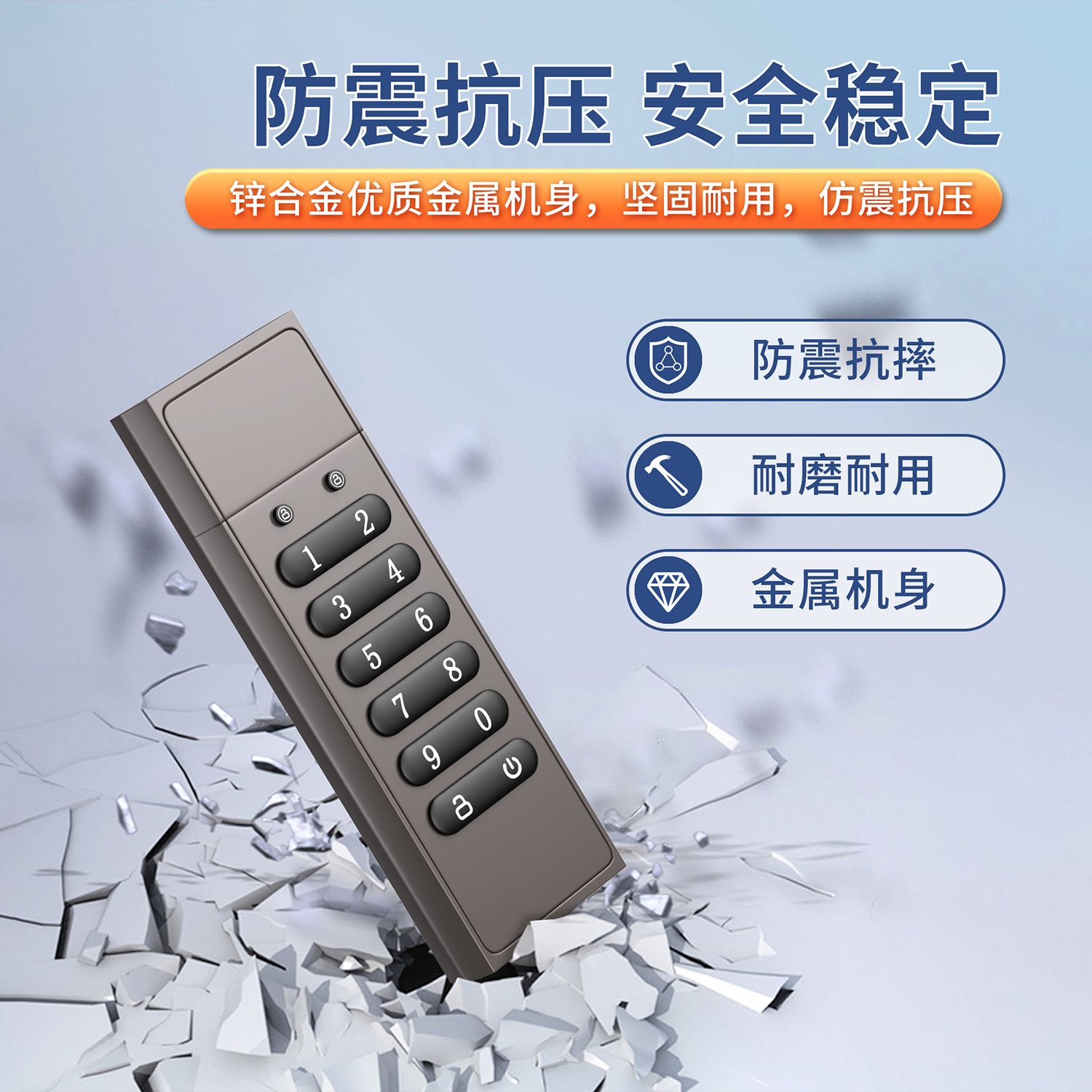 Unidad Flash USB de Aleación de Zinc Personalizada de Fábrica, Encriptación de Hardware AES256, Transmisión de Alta Velocidad USB3.0, Llave Digital