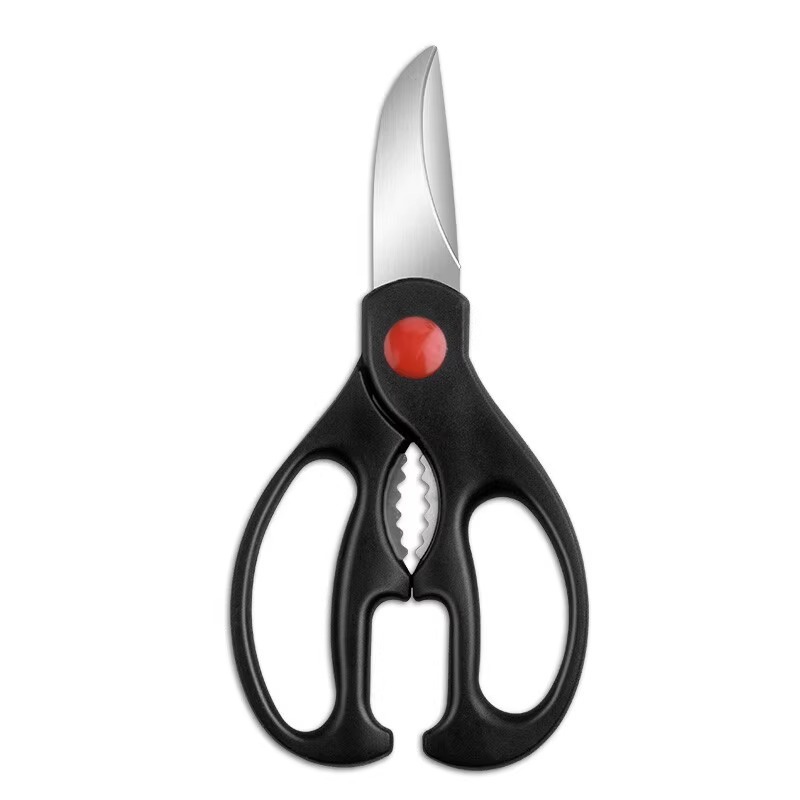 Tijeras de hueso de pollo de acero inoxidable nuevas tijeras al por mayor tijeras pequeñas combinación de tijeras de oficina tijeras de cabello cocina transfronterizas