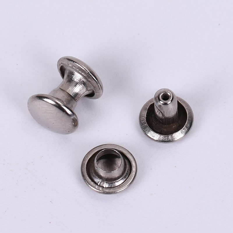 Botón superior de jeans con remaches para mujer y mujer planos de metal Botón de bloqueo decorativo a prueba de hierro Hebilla de tapa redonda