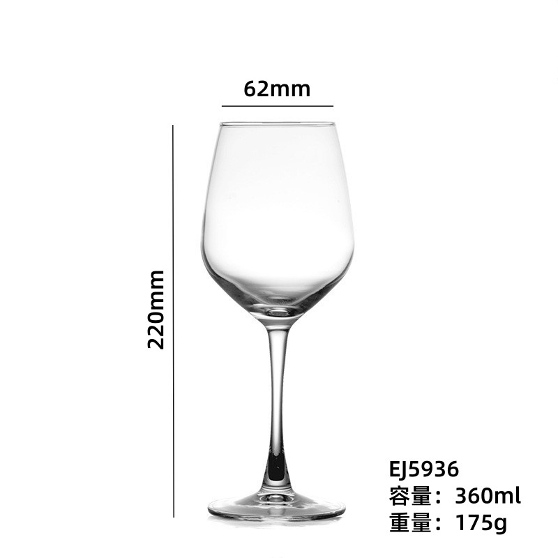 Taza de vino integral Taza de pie alto Taza de champán Taza de cerveza Taza de vino Taza de vino Impresión de logotipo de comercio electrónico